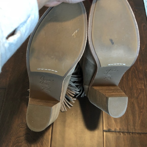 Joie fringe tan suede booties size 38 - Picture 6 of 6